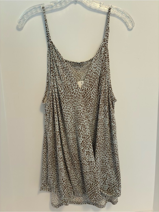 Beacon Tops - Beacon Niomie Surplice Knit Tank Top Tan Size XXL New With Tag